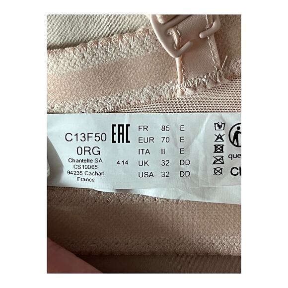 Chantelle C13F50 Norah Comfort Strapless Convertible bra 32DD 32E - Picture 7 of 9